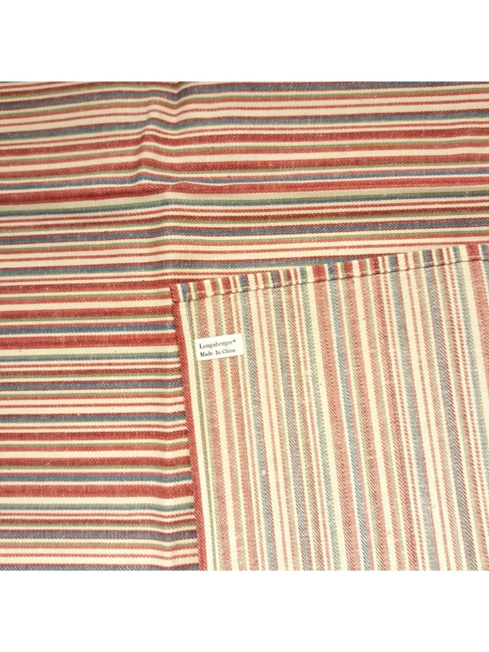 Longaberger Napkins 2 Pack #26778130 Market Stripe Cotton 19